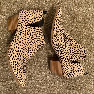 Lulus Leopard Booties- 8.5